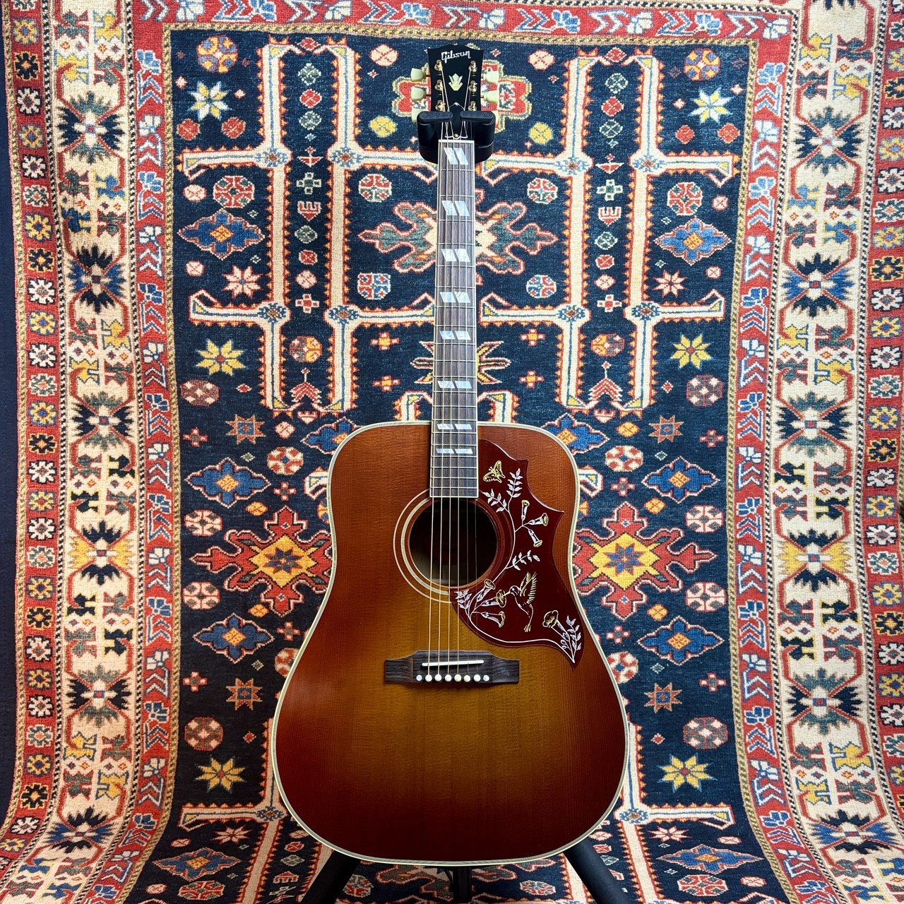 Gibson 1960 Hummingbird Fixed Bridge Cherry Sunburst #22395027