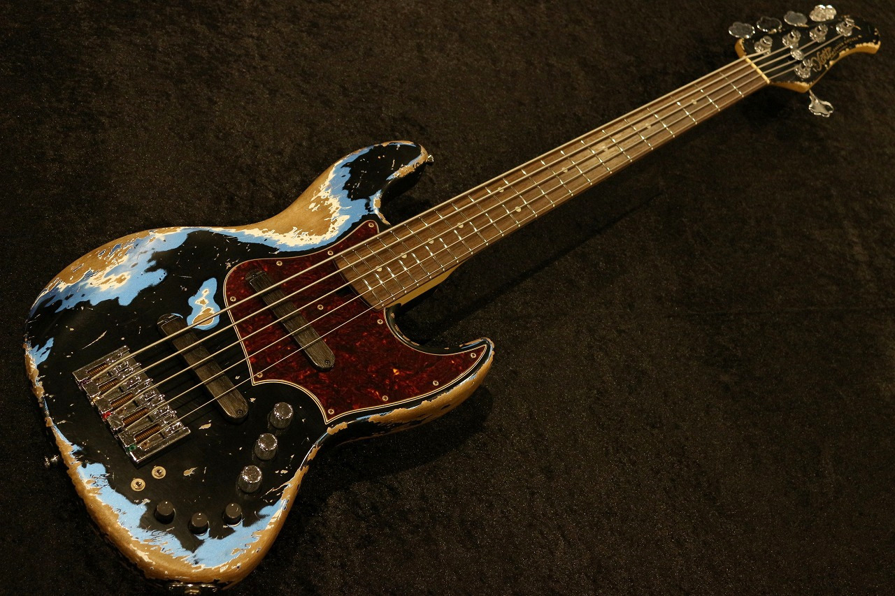 Xotic Custom Order XJ-1T 5st MH Super Heavy Aged / Black over Lake