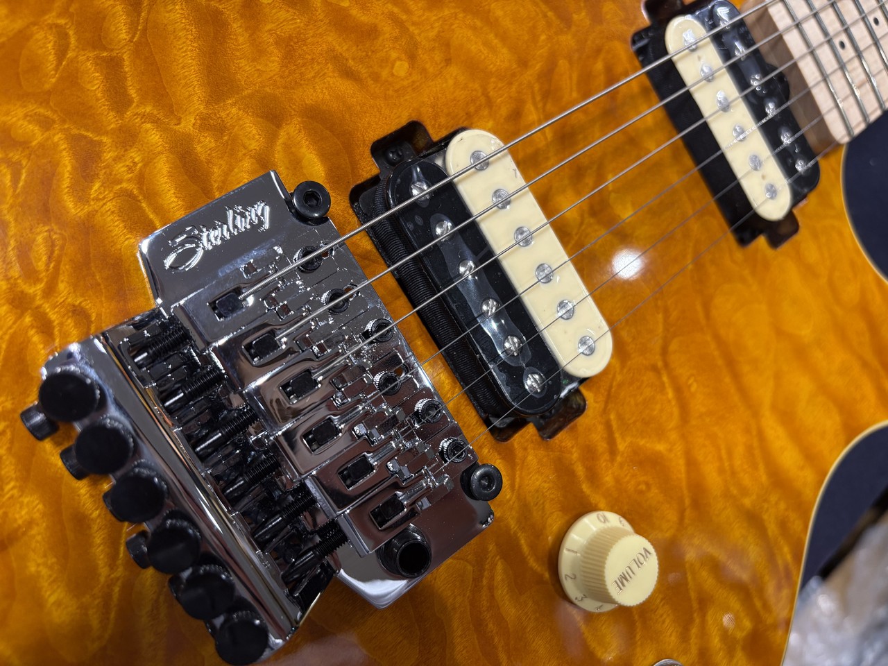 Sterling by MusicMan AX40-TGO/M【中古品】 Sterling by MUSIC MAN AX40-TGO-M AXIS Trans Gold JAPAN