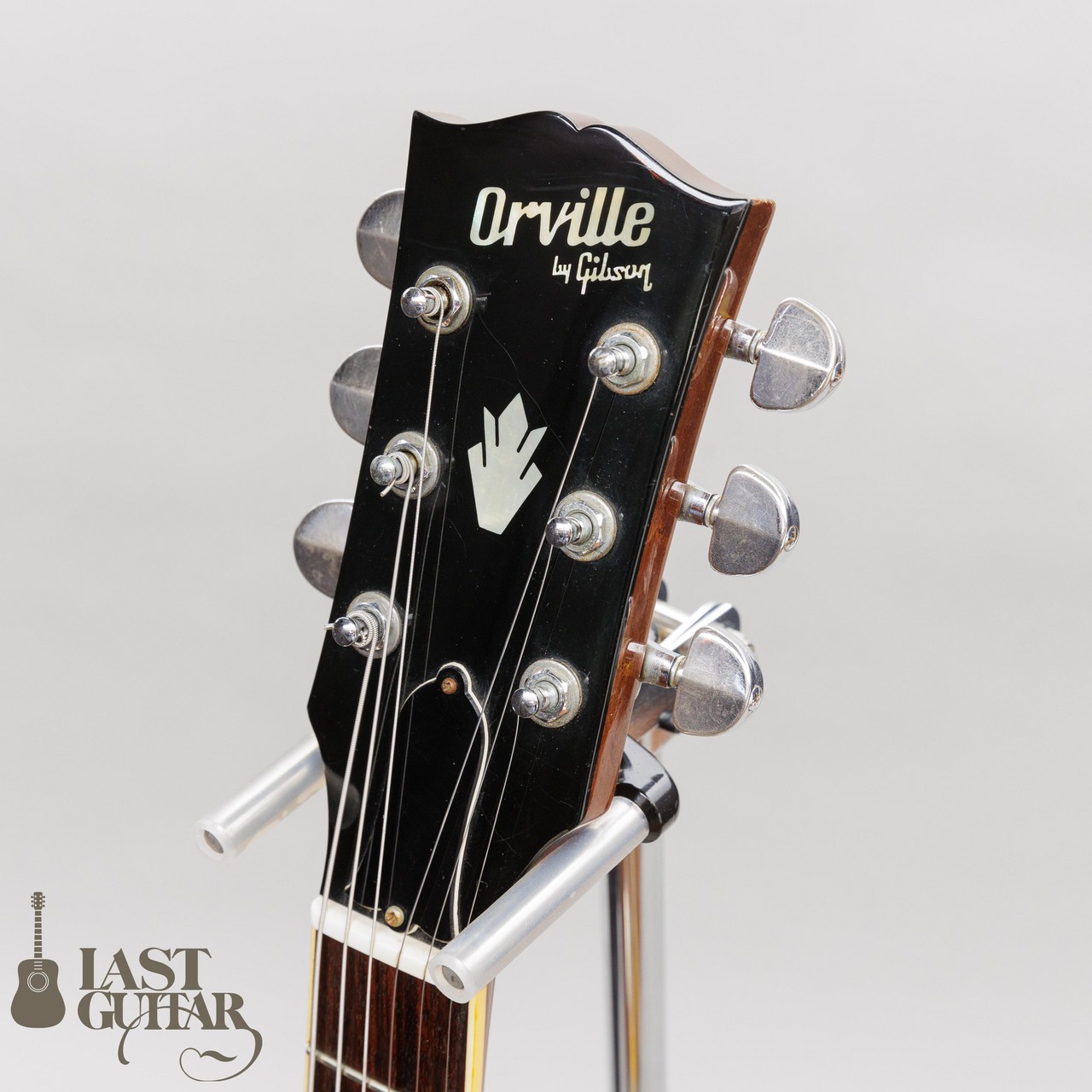 大人気豊富なOrville by Gibson オービル バイ ギブソン LesPaul Custom レスポールカスタム 黒 Gシリアル オリジナルノブ付属有り!! ギブソン