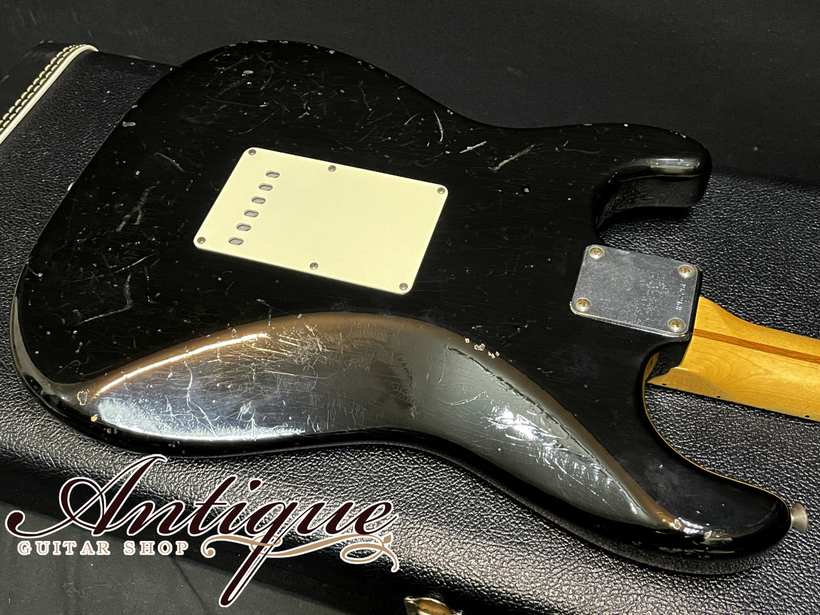 Fender Custom Shop MBS 1956 Stratocaster 2013 Black Hard Relic w/Soft V 1P  Neck 3.34kg by Todd Krause 