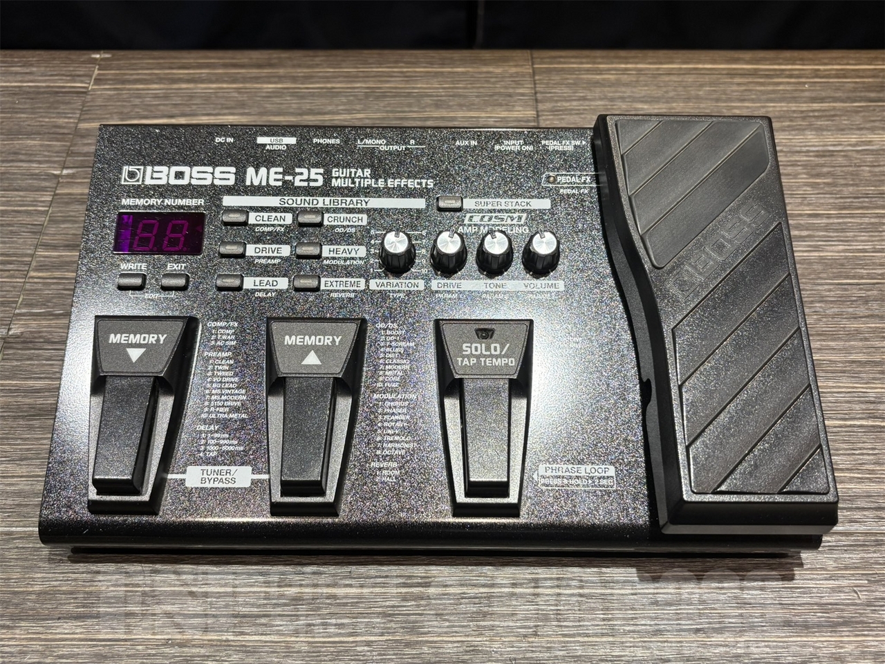 【美品】BOSSマルチエフェクター ME-25,日本製DS-2,DSD-3 BOSS ME-25（中古）【楽器検索デジマート】