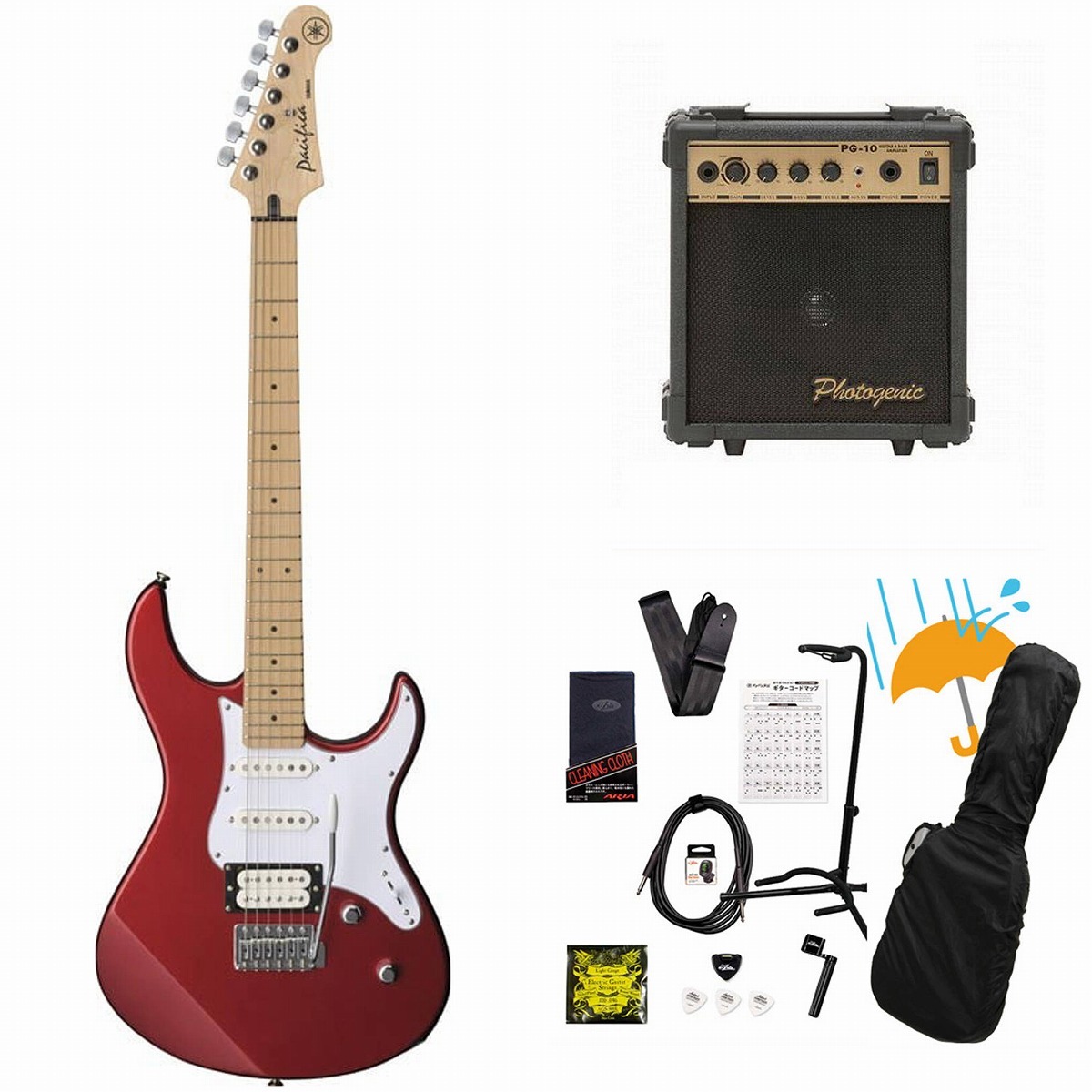 YAMAHA PACIFICA 112VM RM (レッドメタリック) PG-10アンプ付属エレキ 