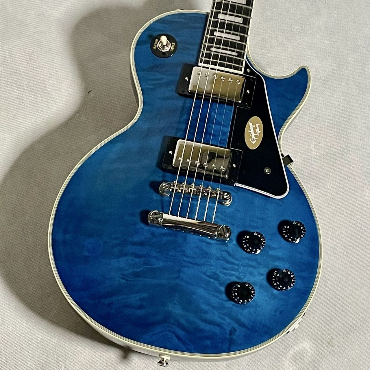 Epiphone Les Paul Custom Quilt Viper Blue【現物画像】4.00kg（新品