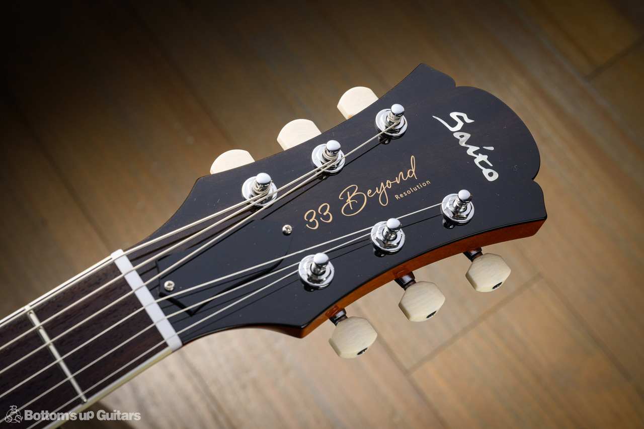 SAITO GUITARS 33BEYOND Resolution Green Burst 【初のW-White PUs