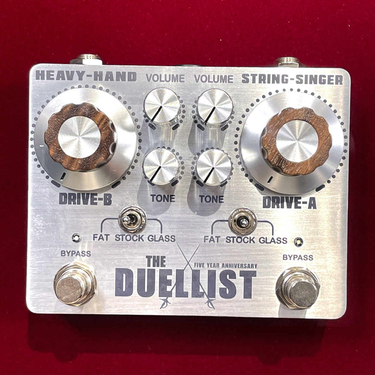King Tone Guitar The Duellist Silver 限定カラー 極上2in1ドライブ 在庫希少 新品 送料無料 楽器検索デジマート