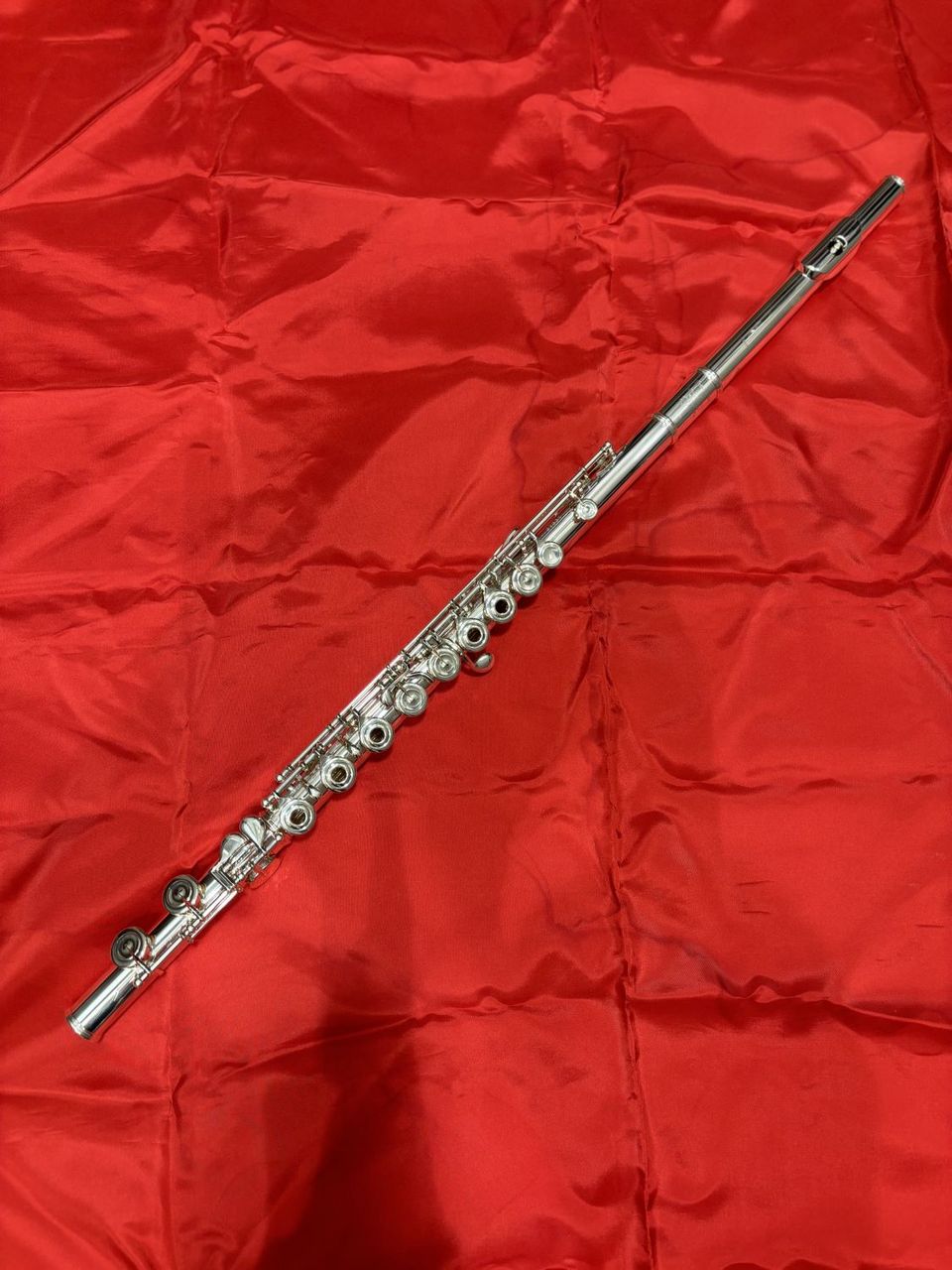 Pearl F-MD925/RE フルート 総銀製 C足部管 ドローン インライン