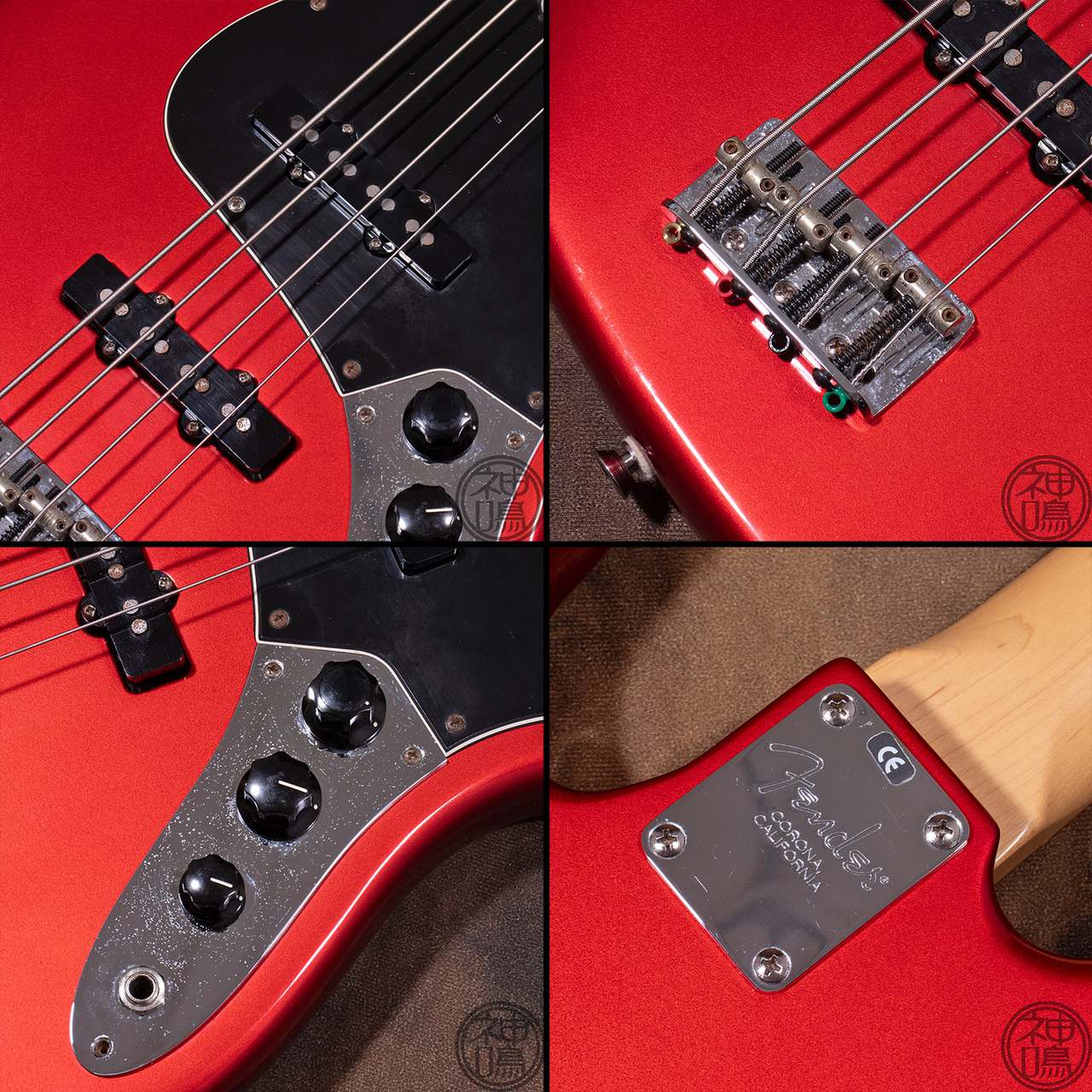 ベース Fender American Jazz Bass w/s1 Fender American Jazz Bass w/S1【2004-2005年製/Crimson Red