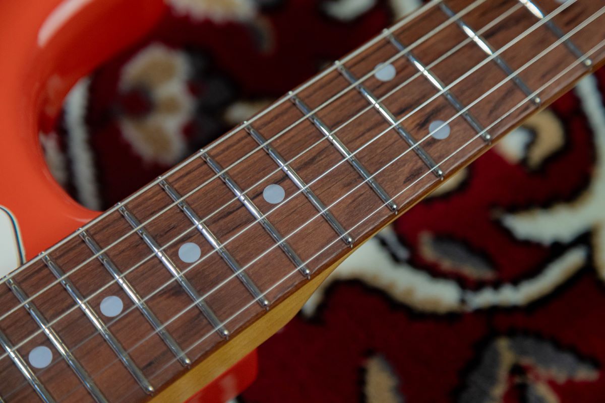 K.Nyui CUSTOM GUITARS エレキギター レッド K.Nyui Custom Guitars KNST Fiesta Red on 3TS Multilayer