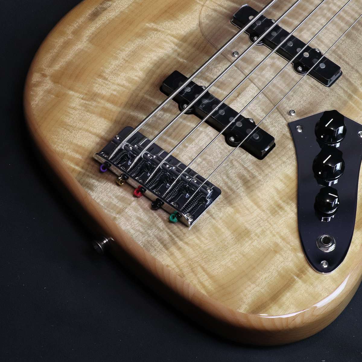Fender ISHIBASHI FSR MIJ Hybrid II Jazz Bass V Myrtle Top Alder