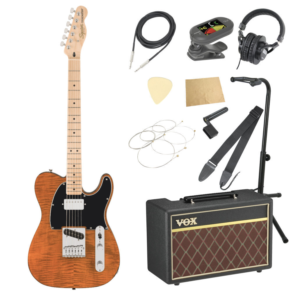 Squier by Fender Affinity Series Telecaster FMT SH Mocha エレキギター VOXアンプ付き  入門11点 初心者セット（新品/送料無料）【楽器検索デジマート】