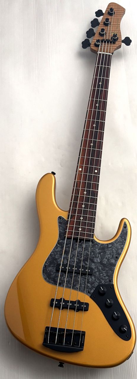 Kikuchi Guitars Custom 5st J Bass -Gold-【NEW】（新品/送料無料