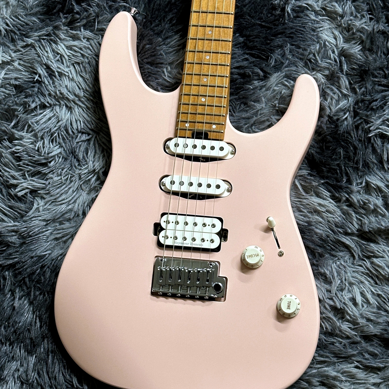 Charvel Pro-Mod DK24 HSS 2PT CM Satin Shell Pink【WINTER SELECTION