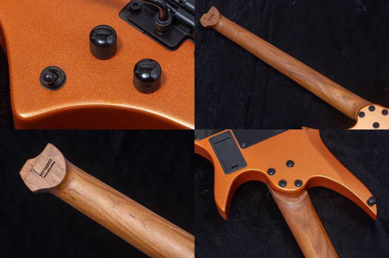 ハンドメイドギターペダル（成約済） HEX Guitars N500L Lefty Metallic Coral Orange（新品/送料無料