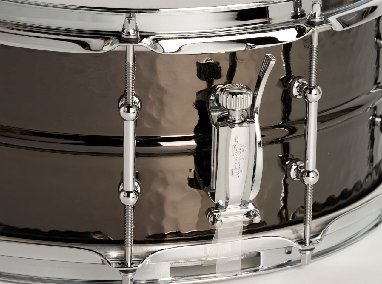 Ludwig LB417KT Supraphonic Hammered Tube Lugs / Black Beauty