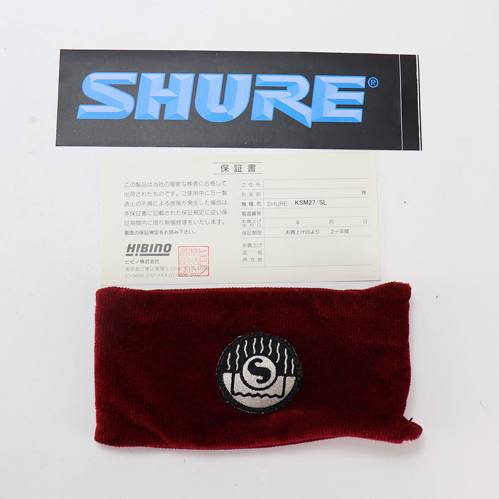 Shure 【中古】 マイクロフォン SHURE KSM27 コンデンサーマイク