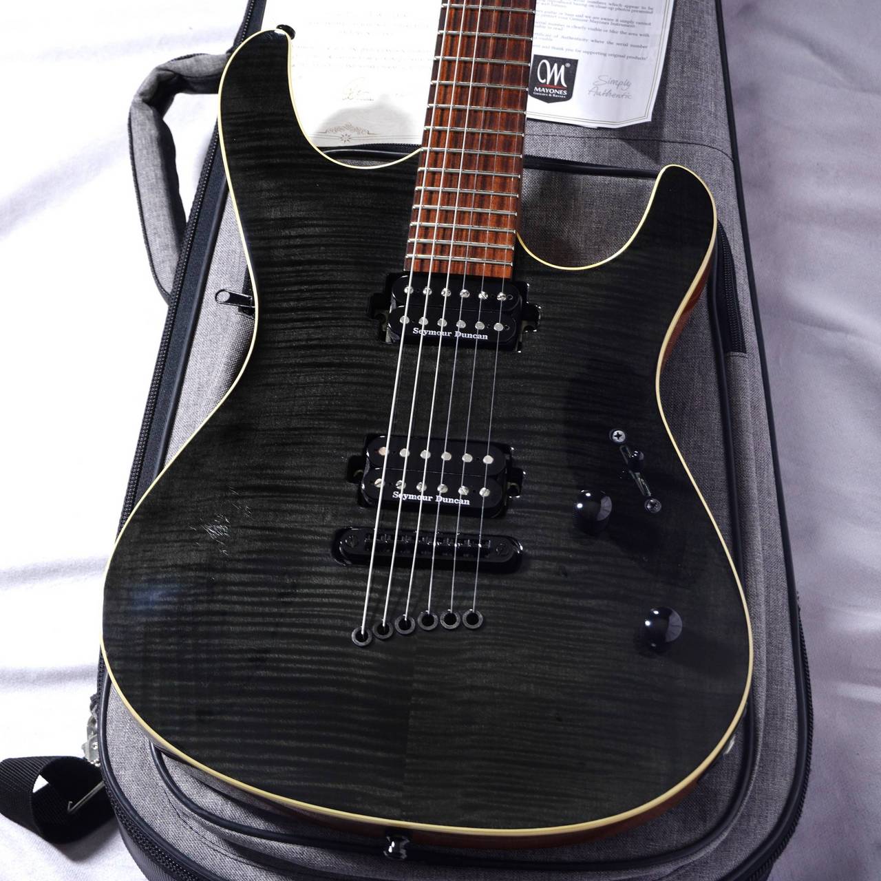 MAYONES SETIUS 6 GTM / Transparent Black Burst 3.37kg生産終了