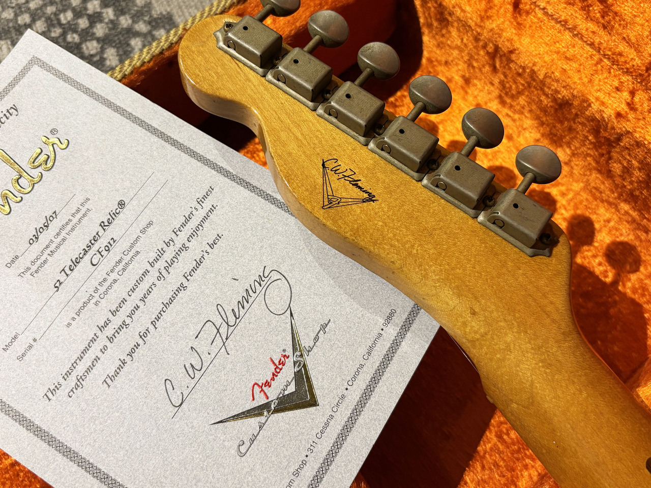 Fender Custom Shop Masterbuild by Chris Fleming 52 Telecaster