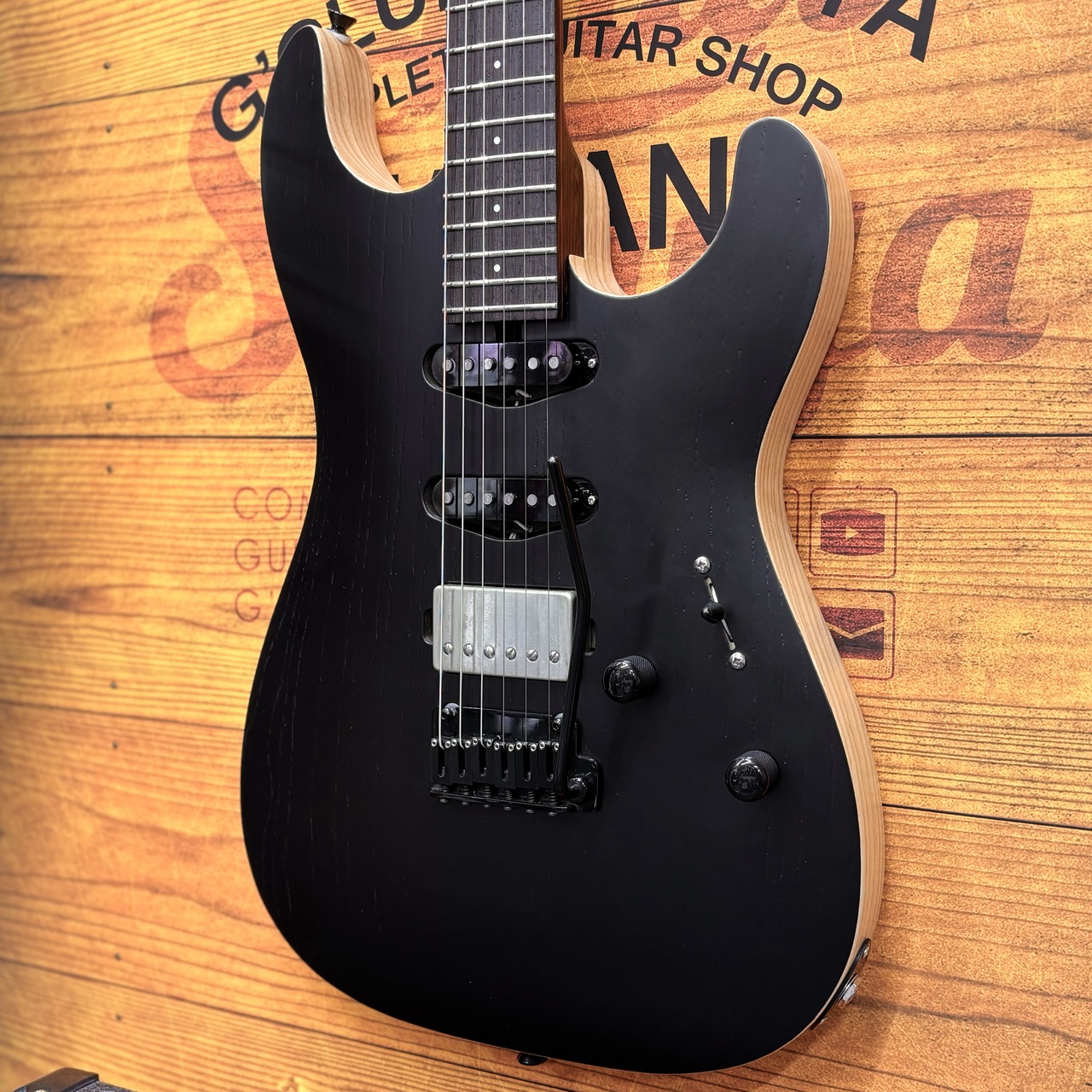 SAITO GUITARS S-622 SSH Wenge Neck & Fingerboard Black 3.25kg