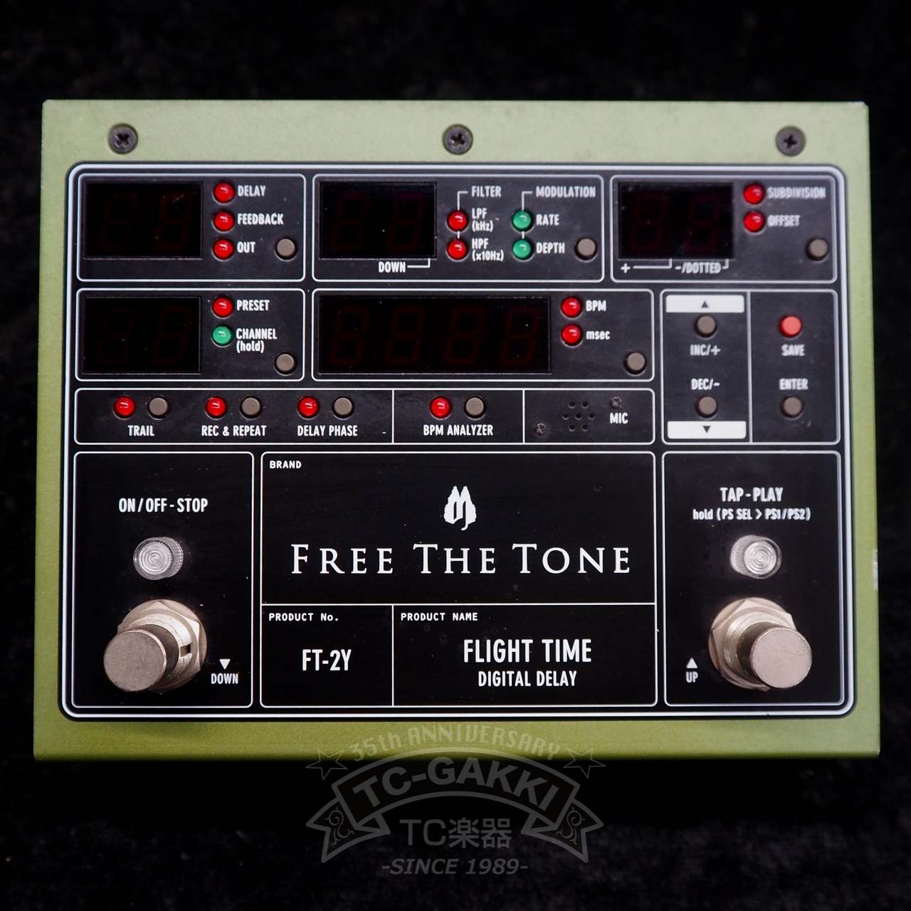 Free The Tone FLIGHT TIME DIGITAL DELAY FT-2Y（中古）【楽器検索