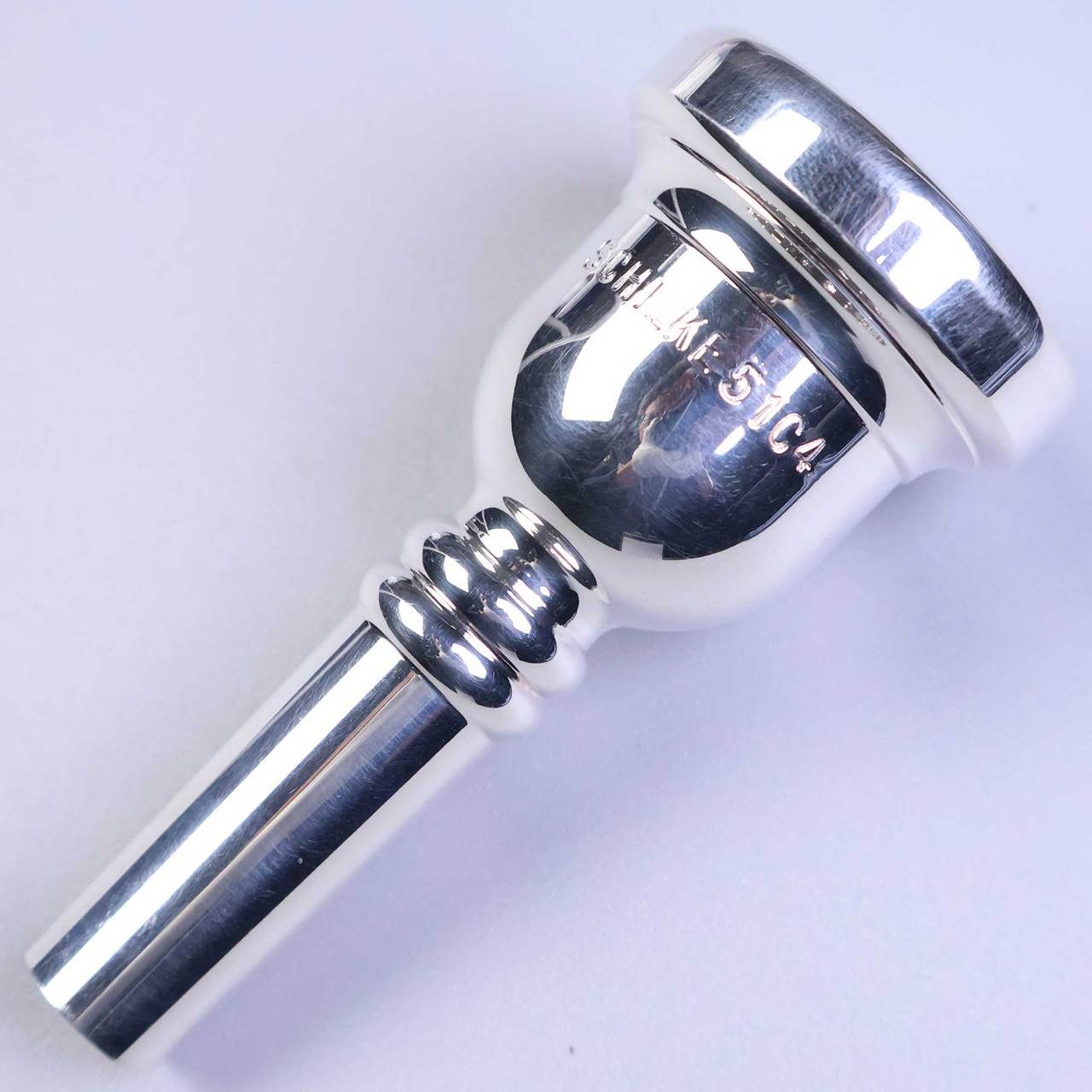 Schilke 51C4 銀メッキ トロンボーン太管用マウスピース