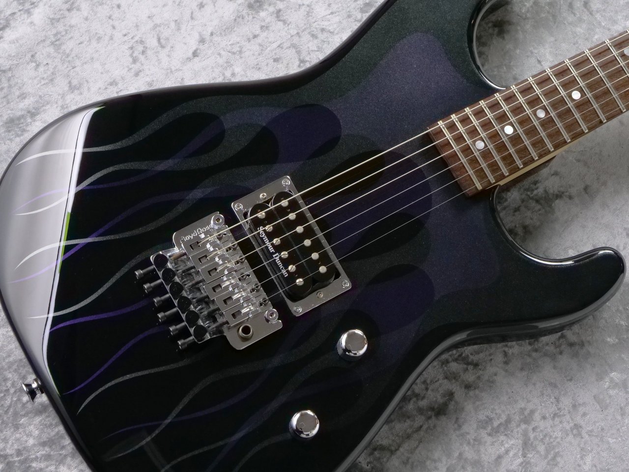 Charvel USA Custom Shop San Dimas FRT -Ghost Flames Black-（中古