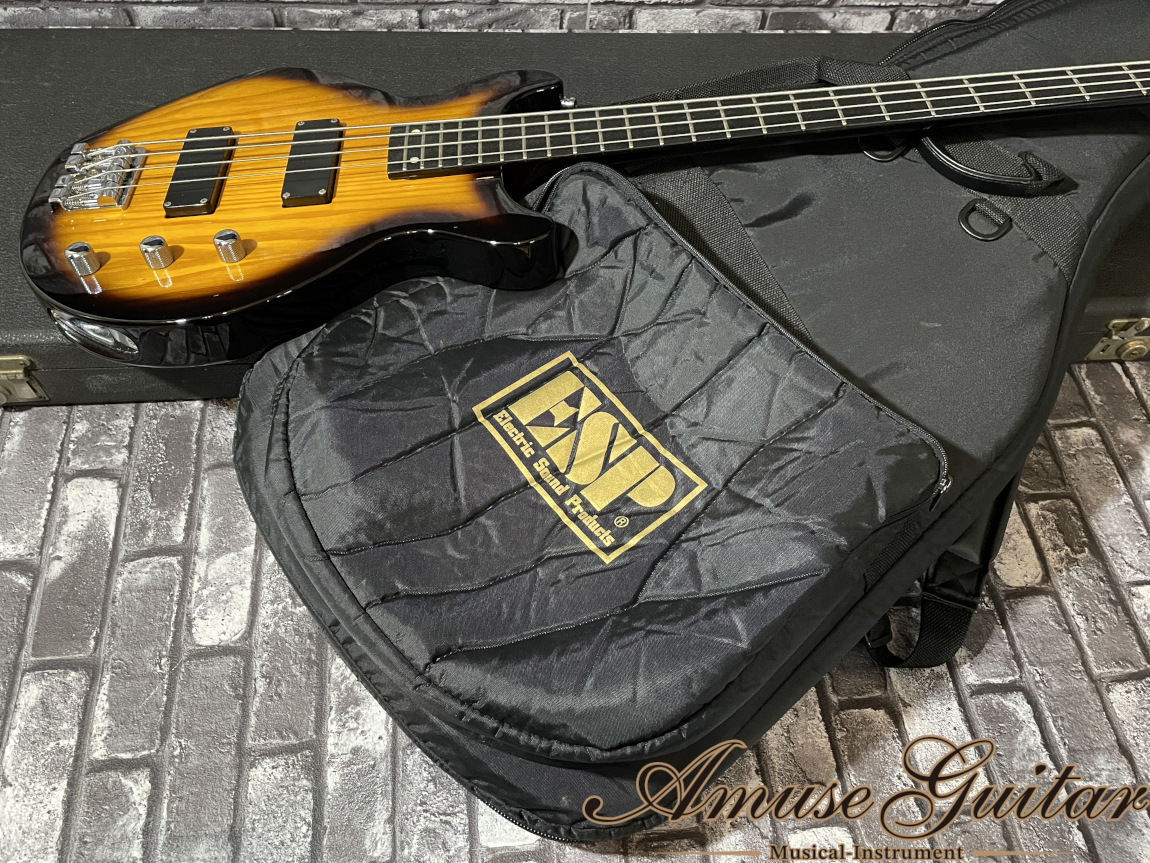 ESP J-TVB-V Tabacco Sunburst 2008年製【LUNA SEA J Signature Model】w/ ORIGINAL  GIG BAG 4.04kg（中古）【楽器検索デジマート】