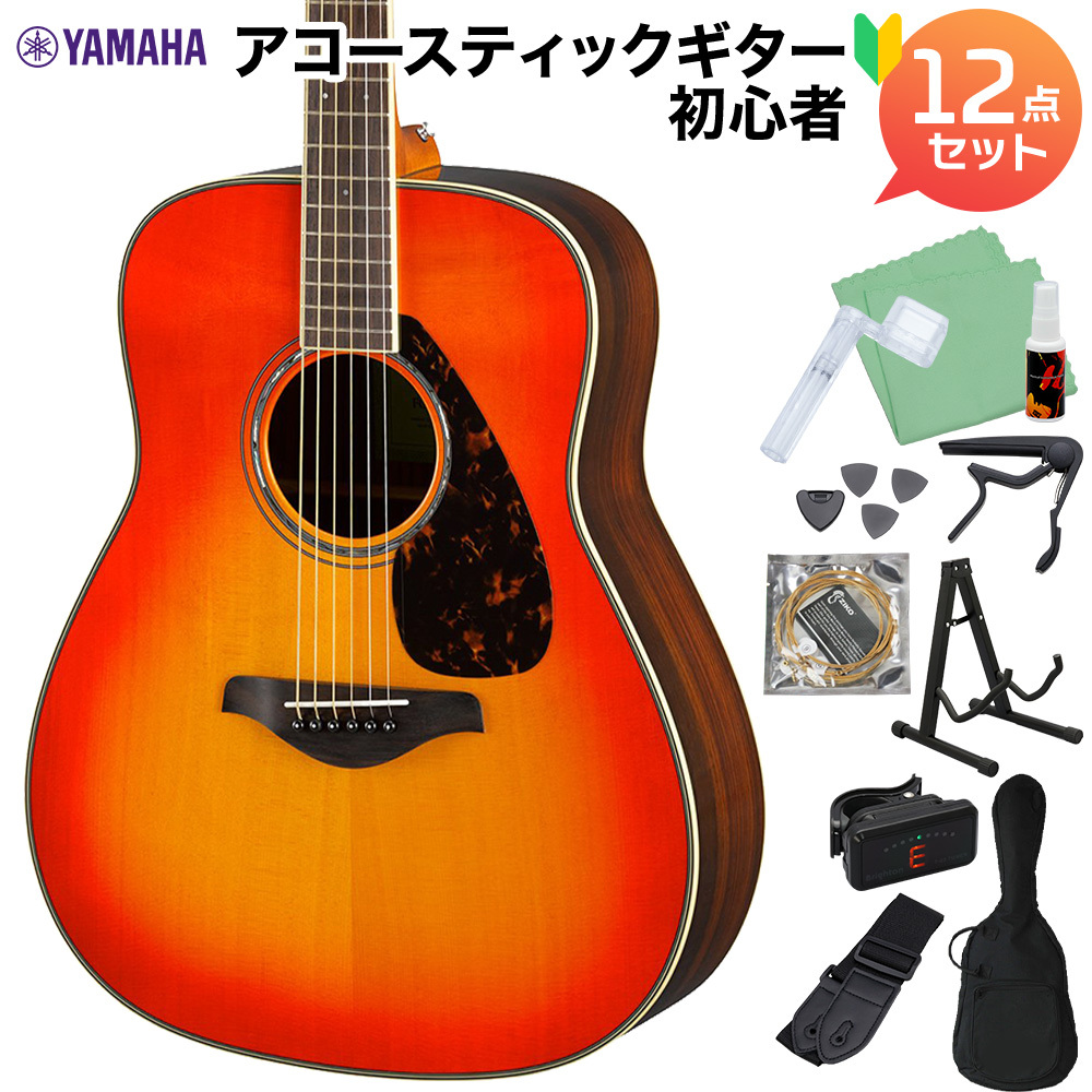 YAMAHA FG830 AB アコースティックギター初心者12点セット アコースティックギター 【WEBSHOP限定】