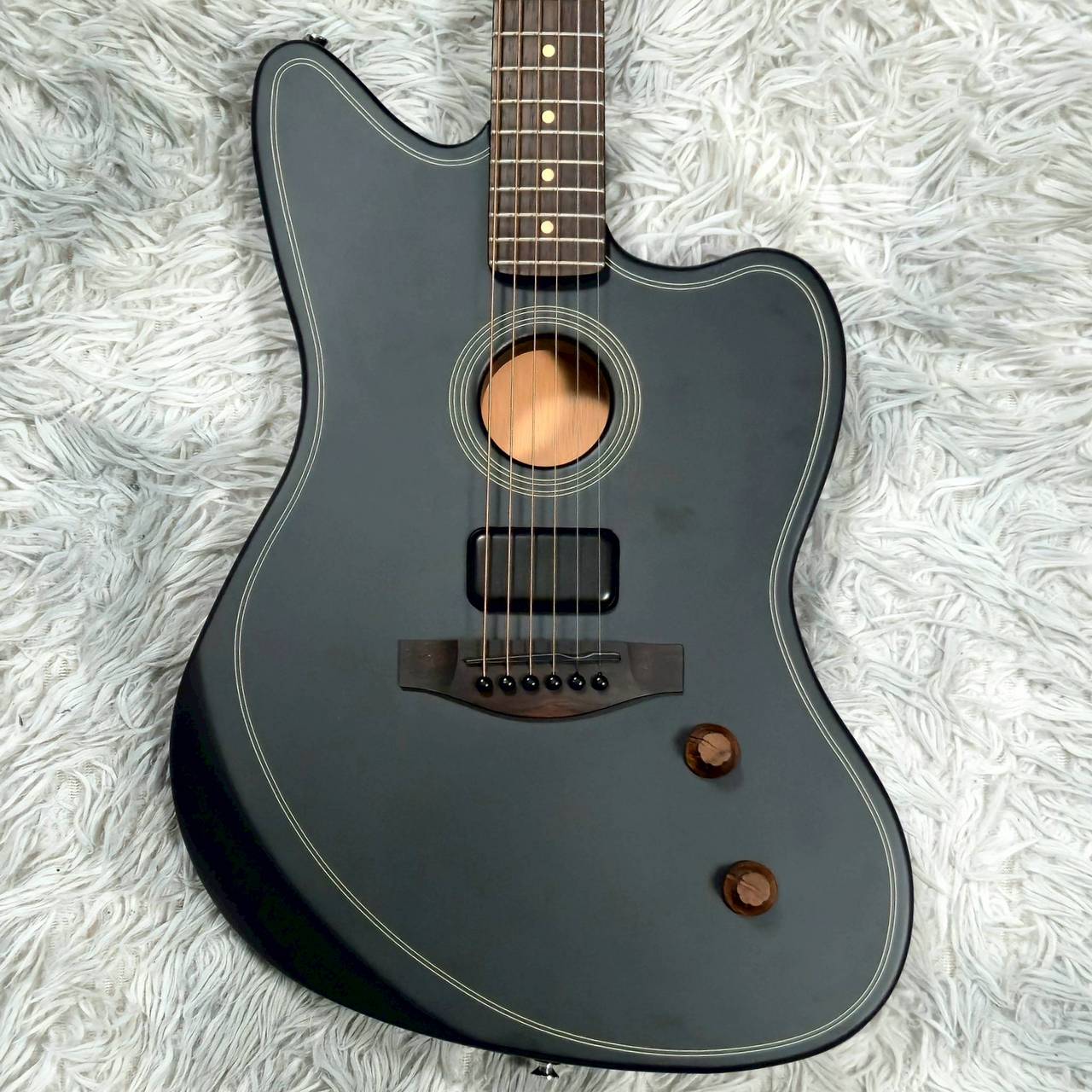 Fender Acoustasonic Standard Jazzmaster Black【現物画像】7/28更新