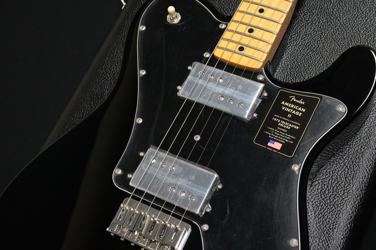 Fender American Vintage Ⅱ テレキャスター Fender AMERICAN VINTAGE II 1975 TELECASTER DELUXE Black （新品