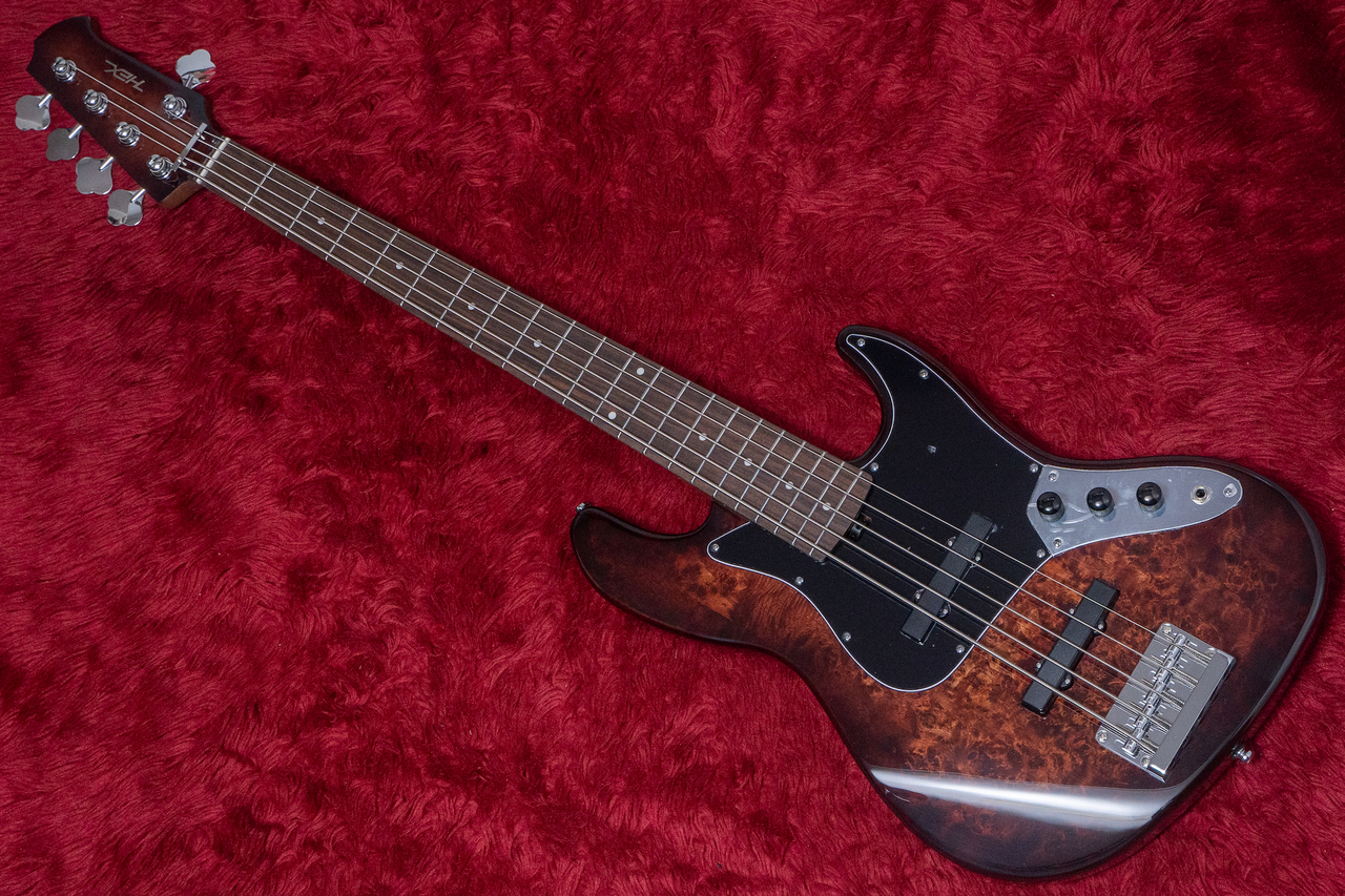 ベース HEX B365 HEX Guitars B365 Tranceparent Brown Burst（新品/送料無料