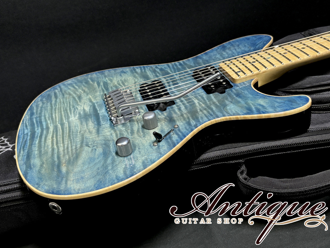 ギター sugi ds7 Sugi DS7M EM-EX /H-MAHO2P 2023 Sunny Day Blue w/Matching Head