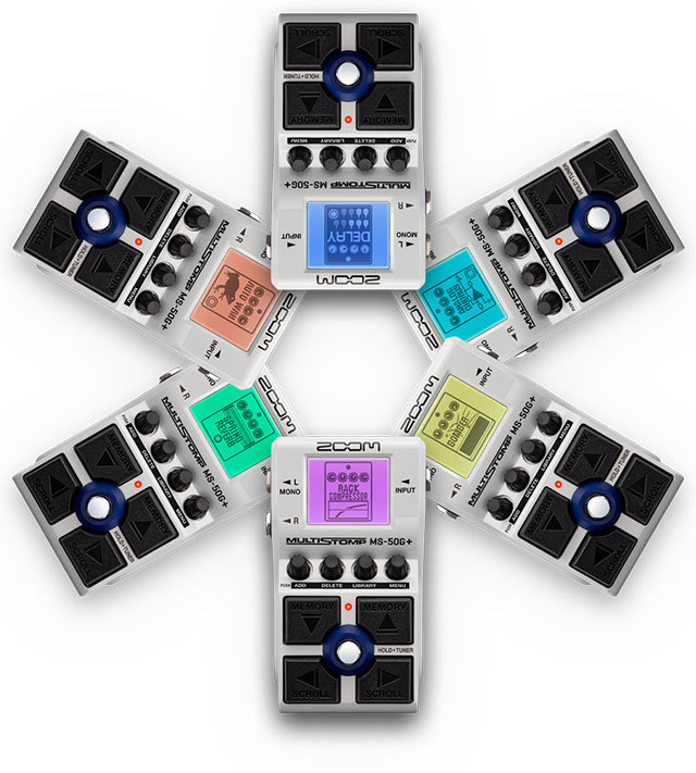 ギター Zoom MULTISTOMP MS-50G+ ZOOM MS-50G+ MultiStomp（新品）【楽器検索デジマート】