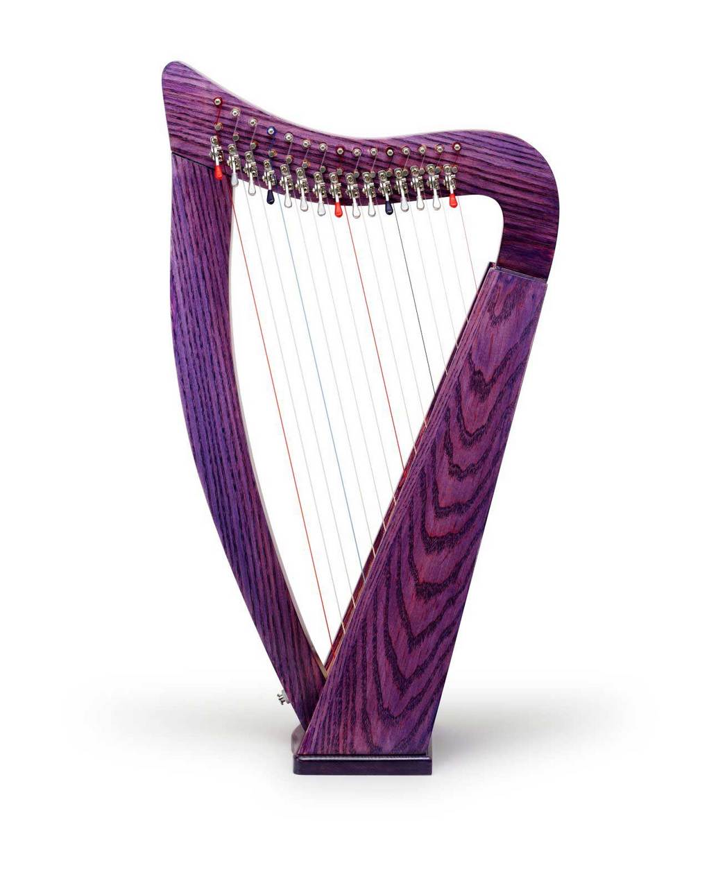 GINZA JUJIYA Chris Harp (ネオパープル) 15弦レバーハープ ひざ乗せ