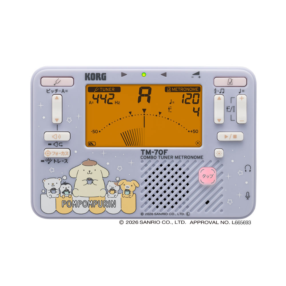 KORG チューナーメトロノーム コルグ TM-70C SPN ポムポムプリン