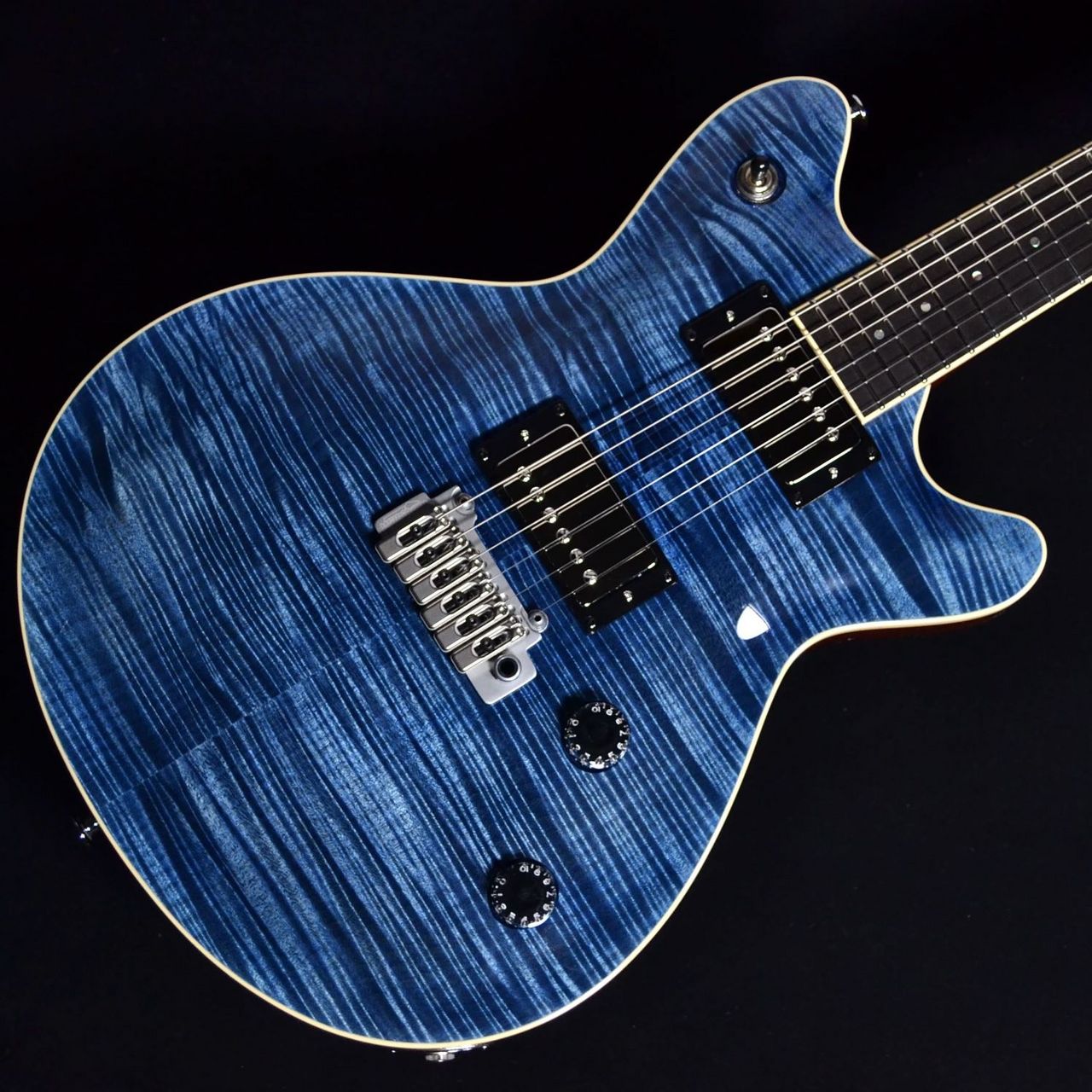 T's Guitars Arc-STD22/VS100N Flame Maple Top Arctic Blue【現物画像
