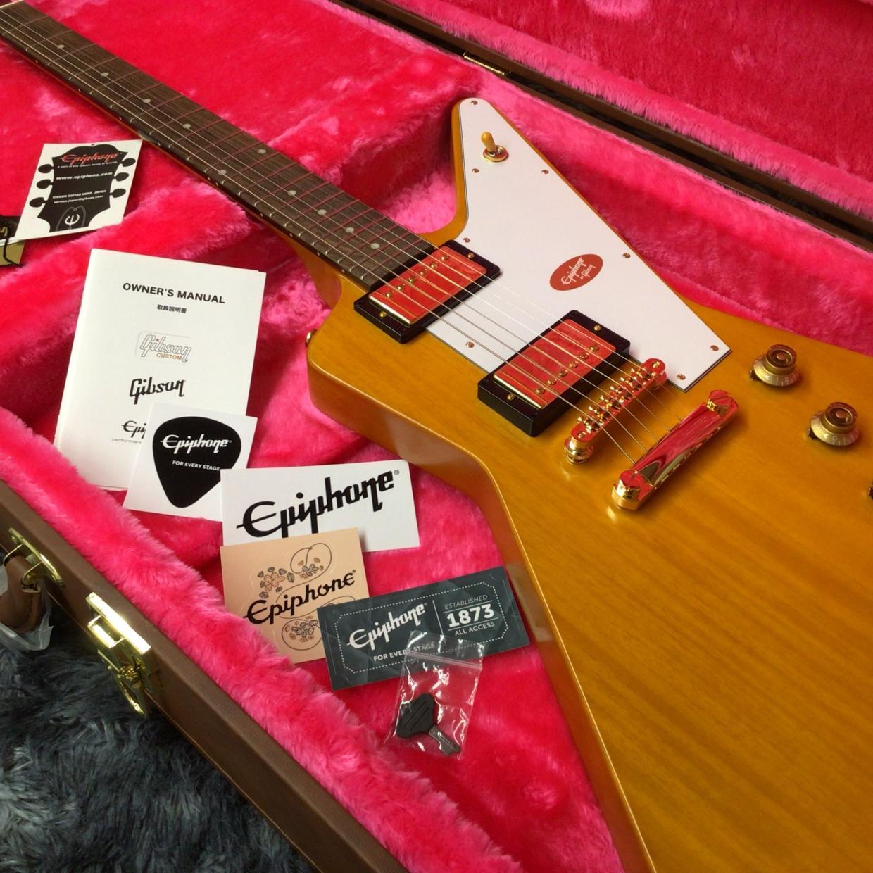 Epiphone 1958 Korina Explorer Aged Natural【3.18kg】（新品特価