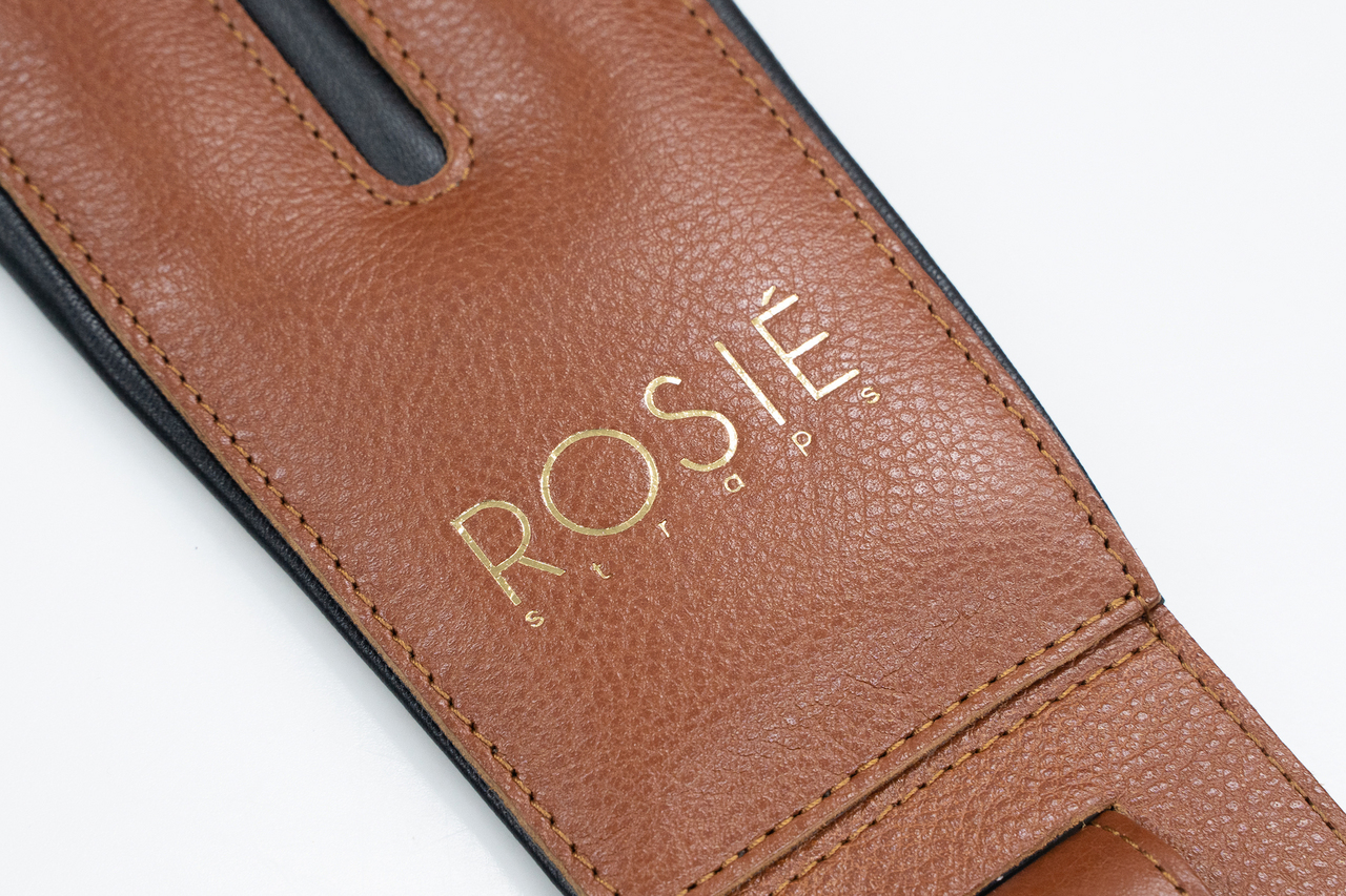 Rosi? ROSIE Straps Brown with Black Details 4.0inch【横浜店】（新品/送料無料）【楽器検索デジマート】