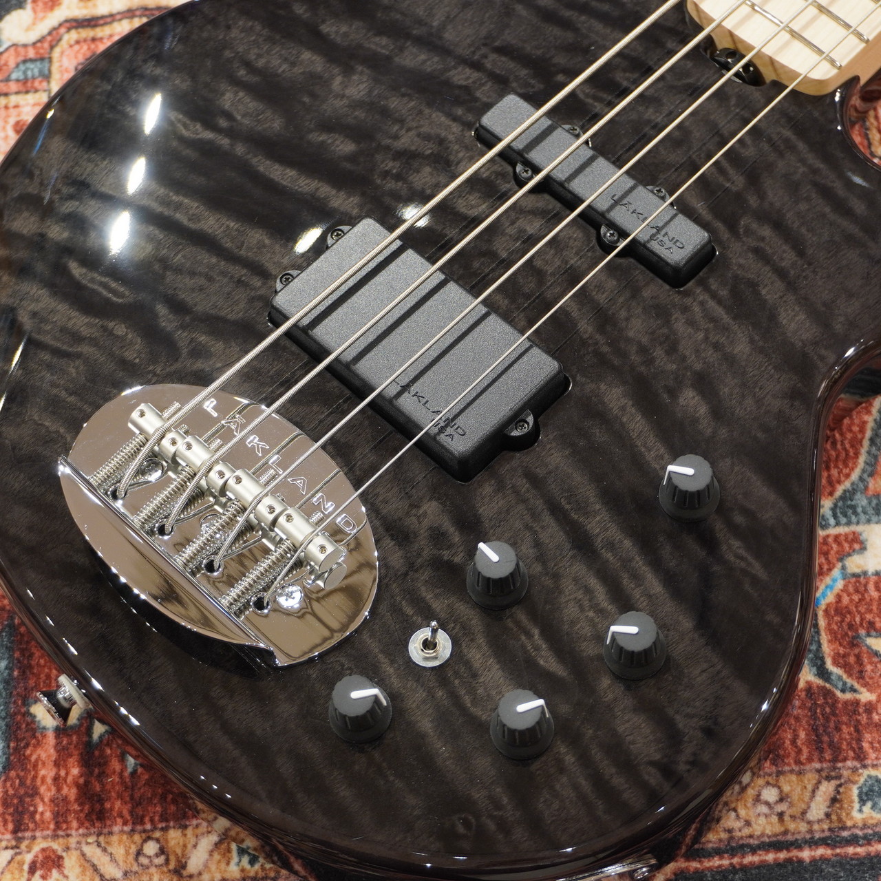 ベース [Black Friday] Lakland Shoreline SL44-94 Lakland SL44-94 Deluxe Maple Black Translucent -Shoreline Series
