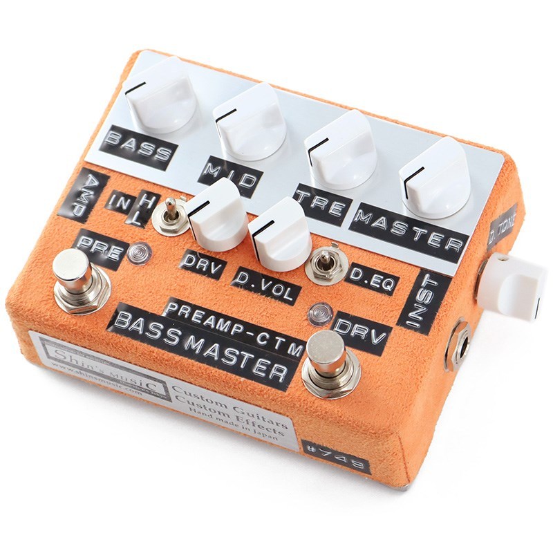 Shin's Music Bass Master Preamp [BMP-1] w/2SW (Orange Suede)（新品 