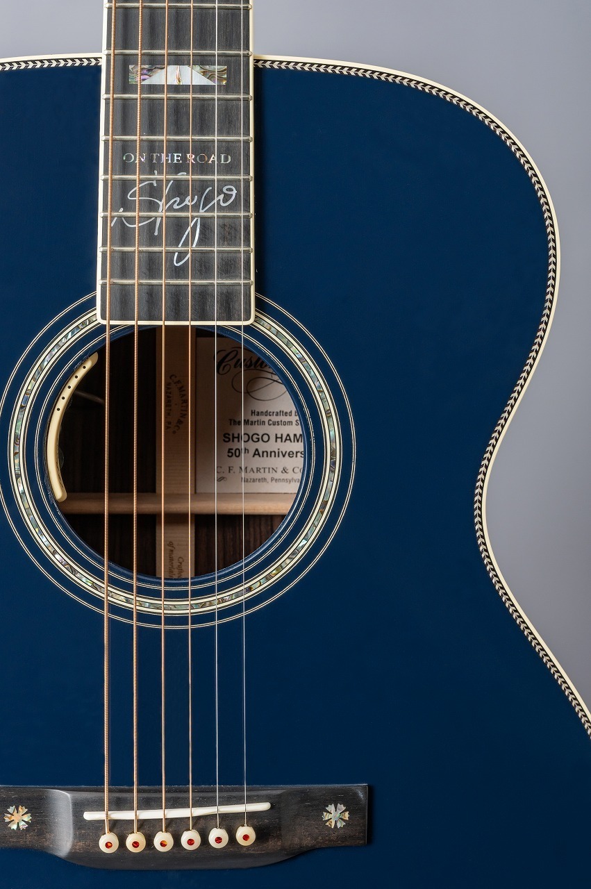 レフティ　Martin カスタムショップ　00M ネイビーブルー　ショーモデル！ Martin Custom & Special Editions OM Style 28 SH NAVY BLUE（新品