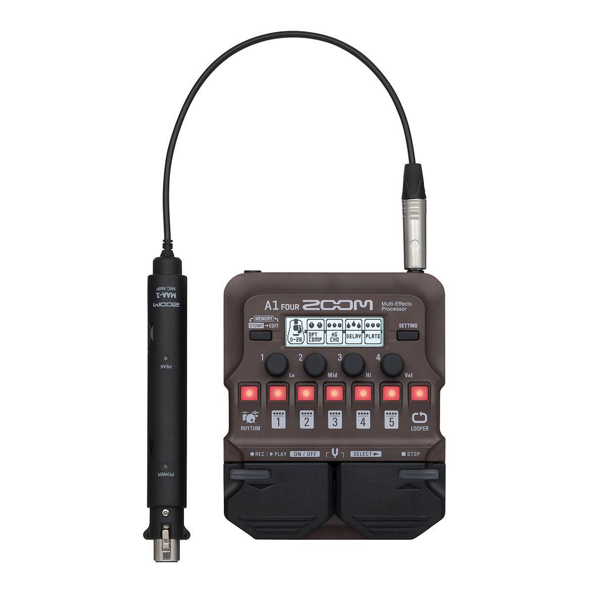 ZOOM A1 FOUR マルチエフェクター　中古美品　お値下げ ZOOM A1 FOUR アコースティックギター用マルチエフェクター