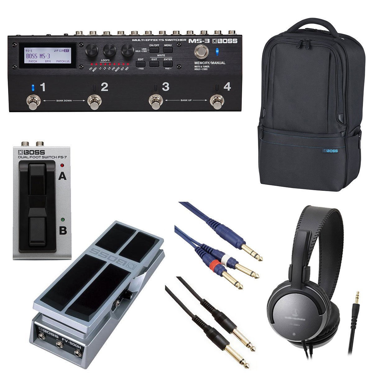 MS-3&FS7 BOSS MS-3 マルチエフェクター (フットスイッチ付)（MS
