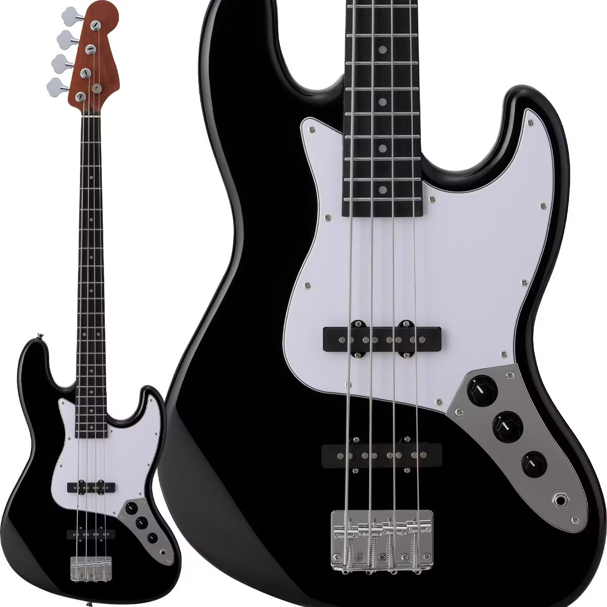 BUSKER'S BJB-Standard BLK ジャズベースタイプ ローステッド
