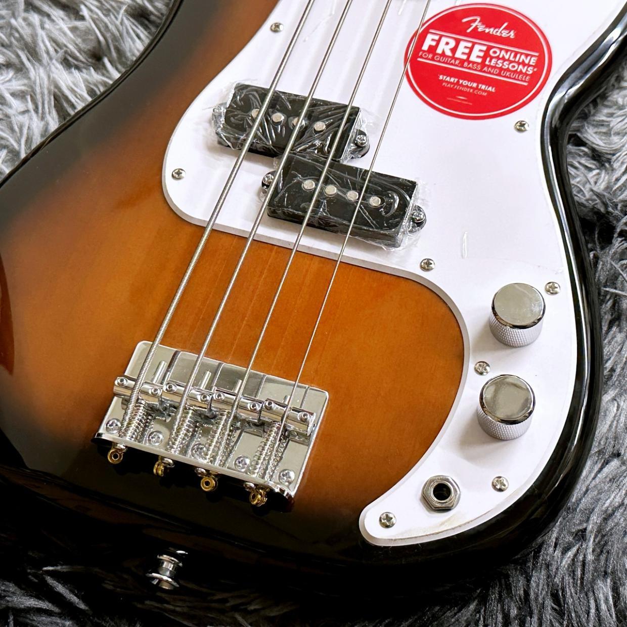 Squier by Fender Mini Precision Bass, Laurel Fingerboard, White