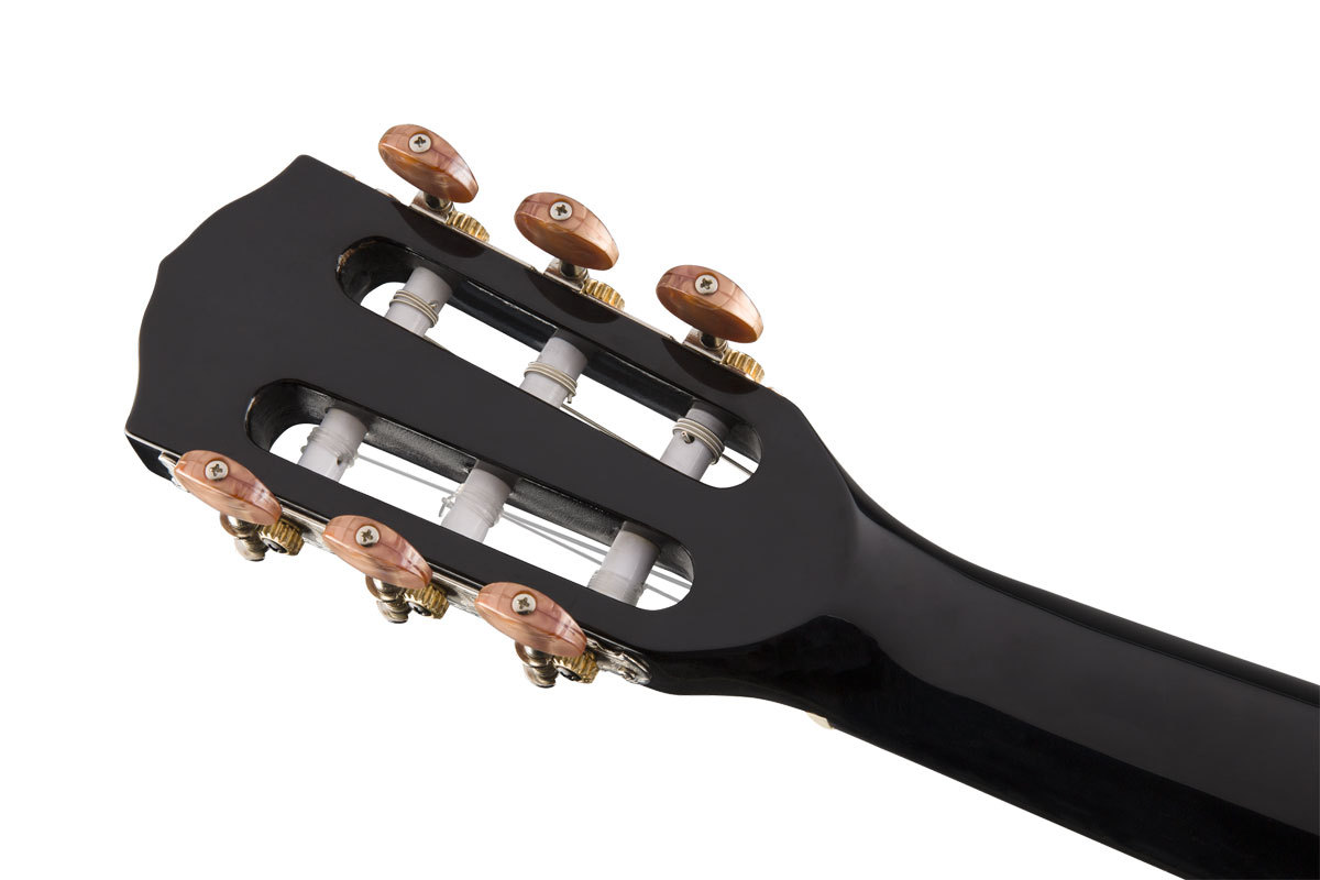 Fender CN-140SCE Nylon Thinline Black エレガット 【WEBSHOP】（新品