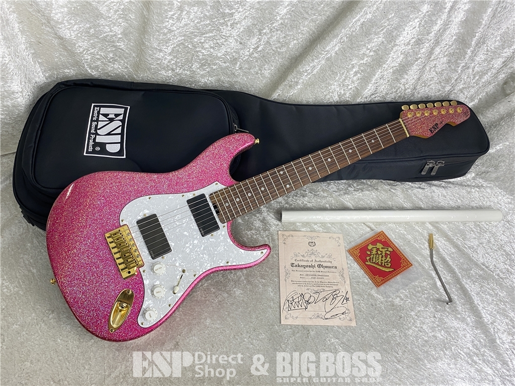 ESP SNAPPER-7 Ohmura Custom (Twinkle Pink)直筆サイン入り個体