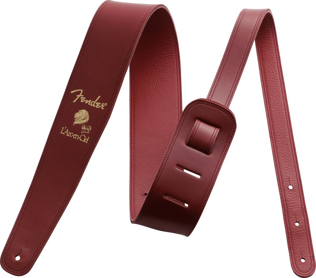 Fender KEN SIGATURE STRAP Red Ken（L'Arc~en~Ciel）シグネイチャーストラップ 牛革 日本製