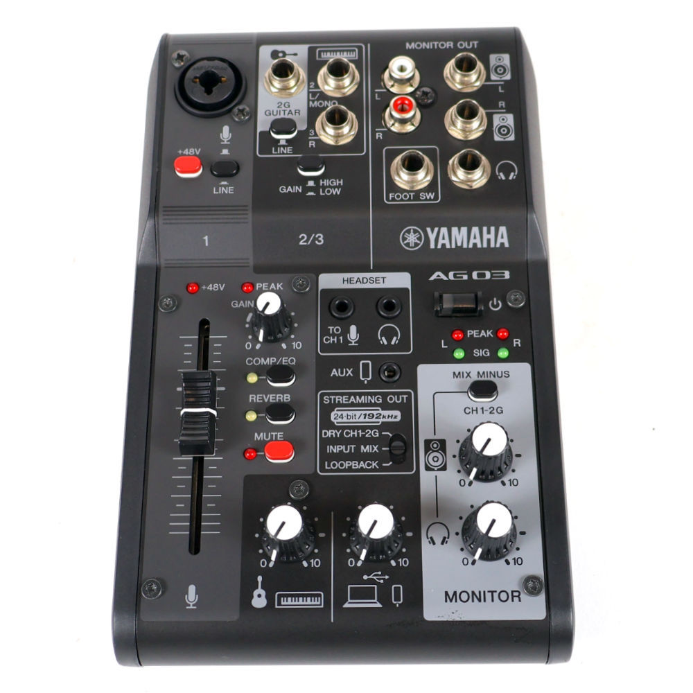 YAMAHA AG03 MK2 ライブストリーミングミキサー(未開封) YAMAHA 【中古】 ミキサー ヤマハ YAMAHA AG03 mk2 ライブ