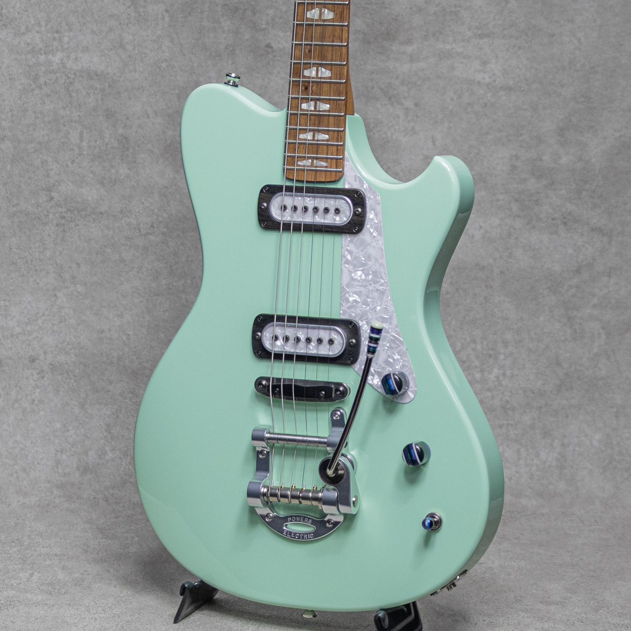 エレキギター グリーン フレイムメイプル Powers Electric A-Type / PF42 / Camtail / Mint Green（新品）【楽器